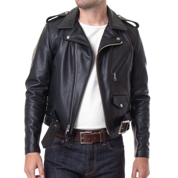 Schott Vintage Leather Motor Jacket 613 - Picture 4 of 4